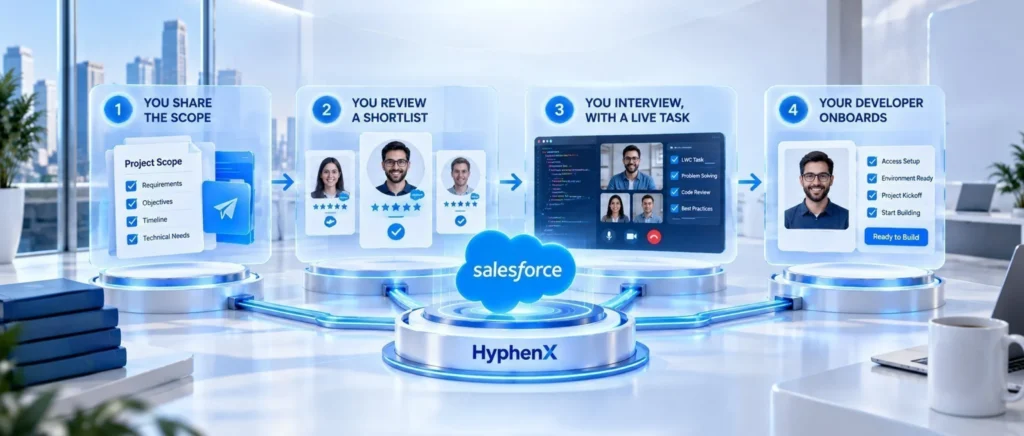 Why Businesses Hire Expert Salesforce Developers From HyphenX