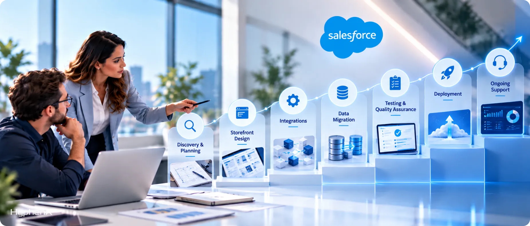 What Happens During Each Salesforce Commerce Cloud Implementation Phase?