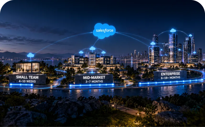How Long Does a Salesforce Implementation Take Timelines by Org Size and Cloud