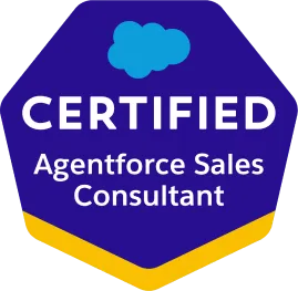 Salesforce Certified Agentforce Sales Consultant badge