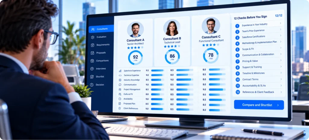 How to Choose a Salesforce Consultant: 12 Checks Before You Sign