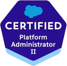 Salesforce Certified Platform Administrator II badge
