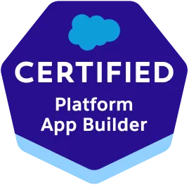 Salesforce Certified Platform App Builder badge