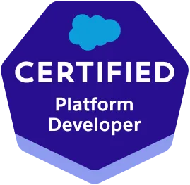 Salesforce Certified Platform Developer badge