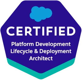 Salesforce Certified Platform Development Lifecycle & Deployment Architect badge