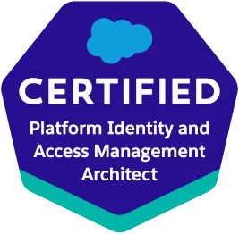 Salesforce Certified Platform Identity and Access Management Architect badge